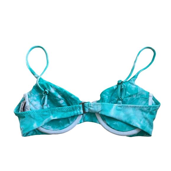 BECCA Crystal Sarah Rib Underwire Bra Swim Top Jasper Size Large - Picture 6 of 6